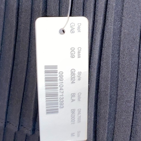 J Crew Black French Pleated Tiered Women's Top new w/ tags - Picture 8 of 10